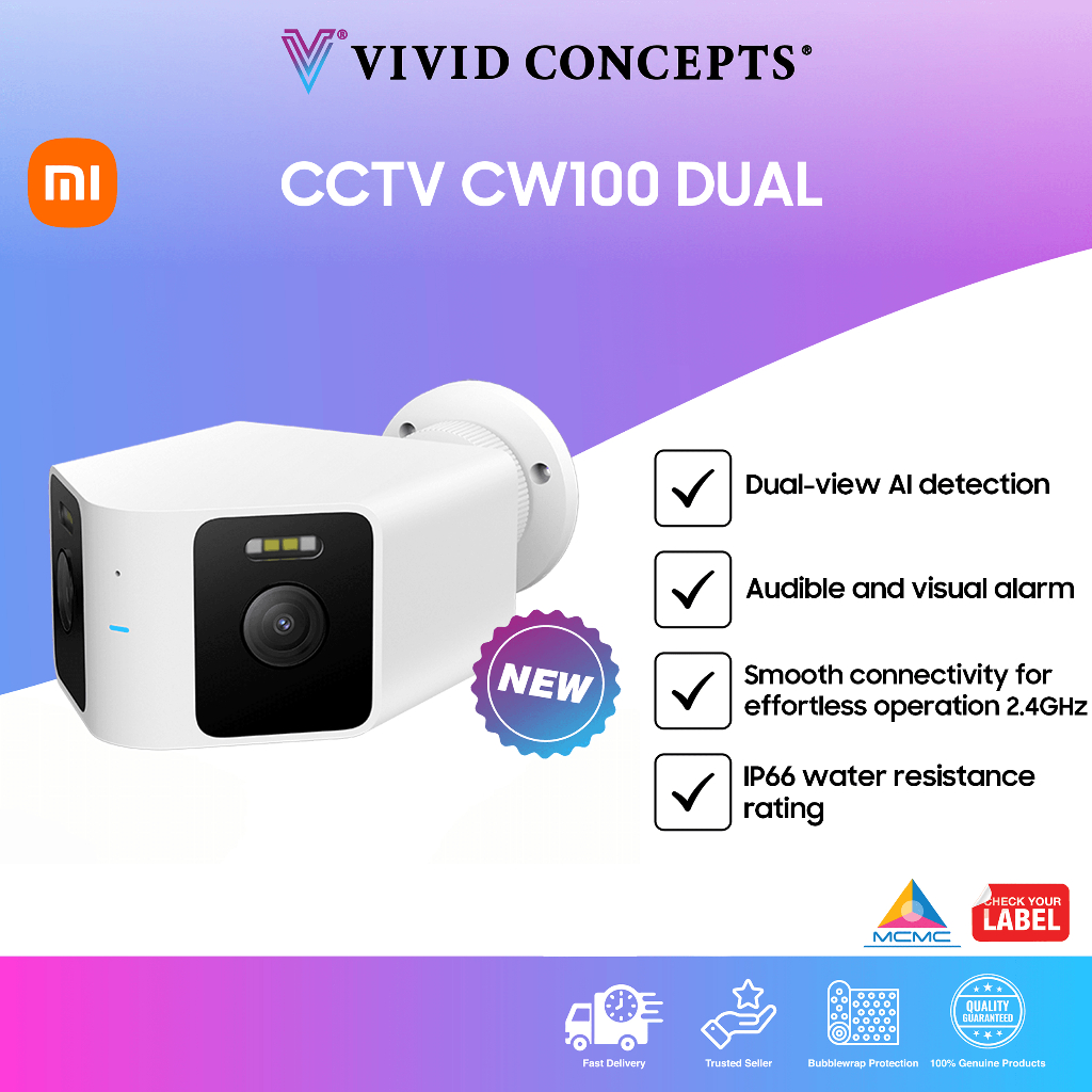 [New Arrival] Set Xiaomi CCTV CW100 Dual