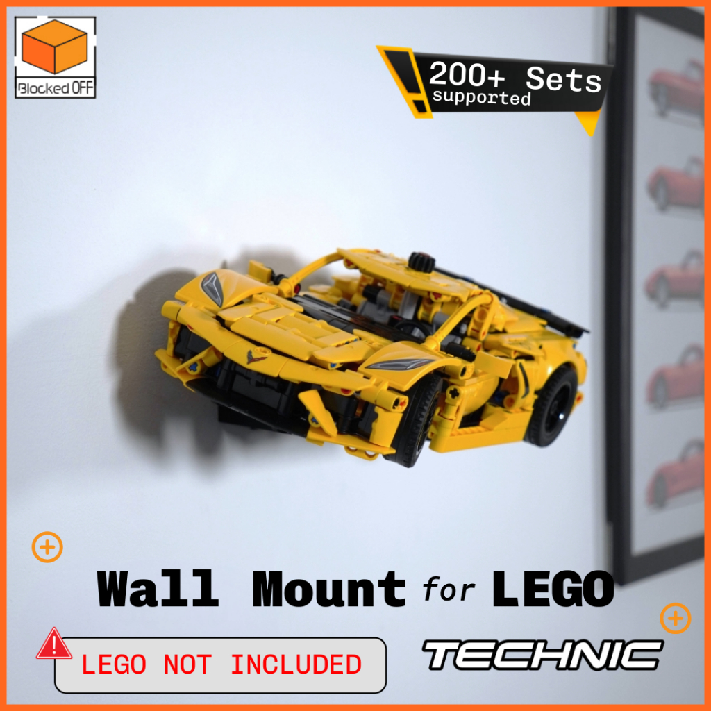 ติดผนังสําหรับ Lego Technic Chevrolet Corvette Stingray (42205)
