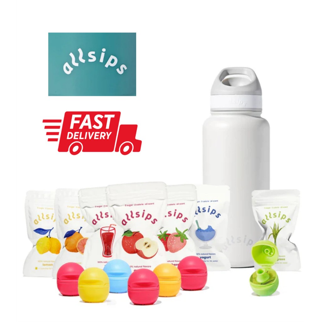 Allsips Air Water Bottle น้ํารสสแตนเลสพร้อม Zero Calories และ Zero Sugar