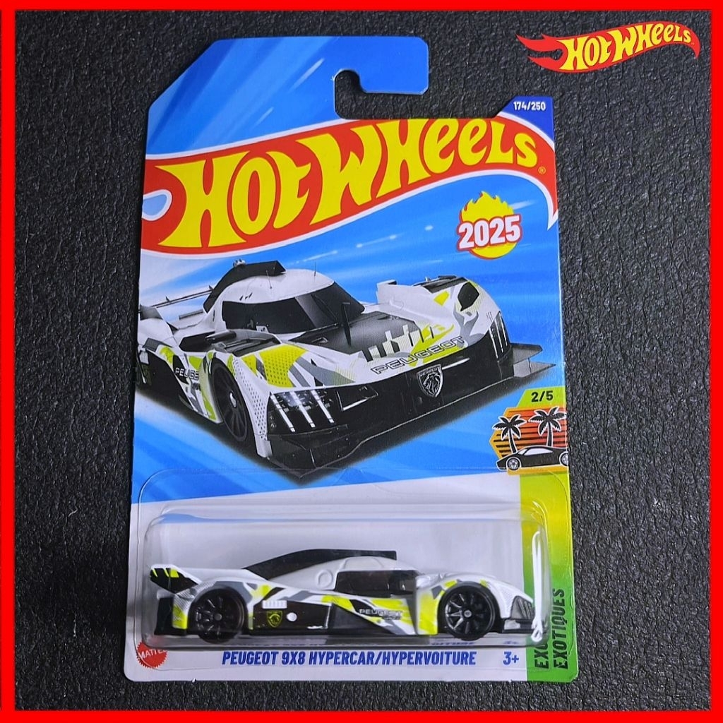 ล้อร้อน Peugeot 9X8 Hypercar Le Mans 24h 2025 First Edition ใหม่ Hotwheels Lemans Racing Super Car M