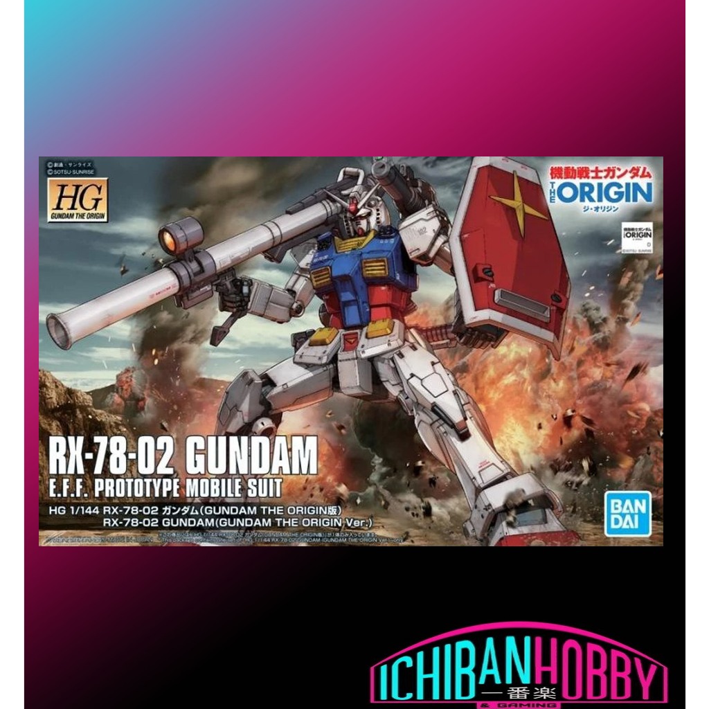 BANDAI HG 1/144 RX-78-2 GUNDAM (GUNDAM THE ORIGIN VER.)
