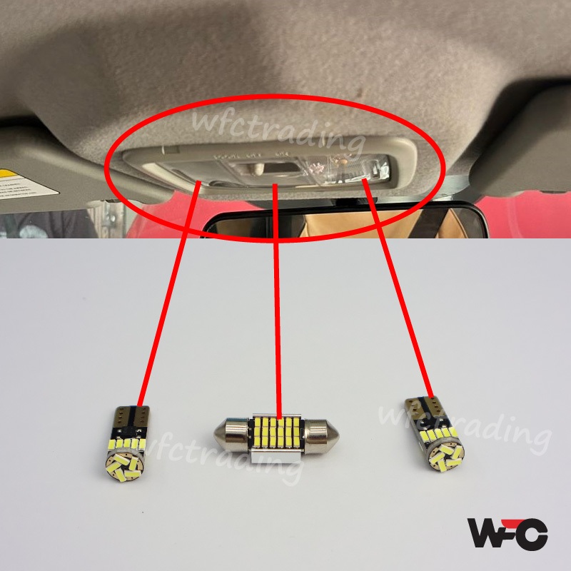 Proton Iriz Room Lamp Bulb Led Iriz Roof Lamp Led Bulb Tukar Led 3 ชิ้น