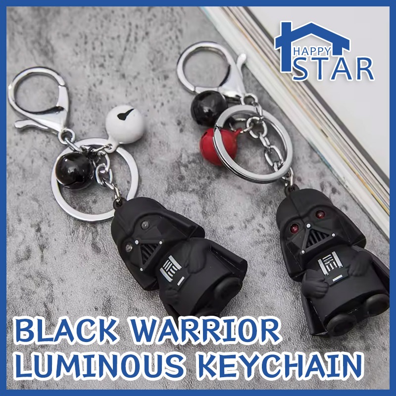Star Wars พวงกุญแจ Light Black Darth Vader จี้ LED พวงกุญแจสําหรับ