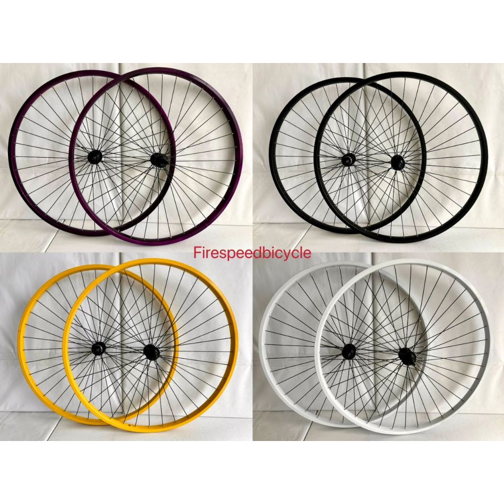 จักรยาน Fixie Rim Set ชุดล้อ Basikal Rim 700C SINGLE WALL
