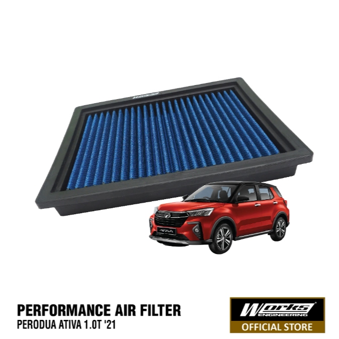 Perodua Ativa 1.0T 21 Works Engineering Performance Washable High Flow กรองอากาศ