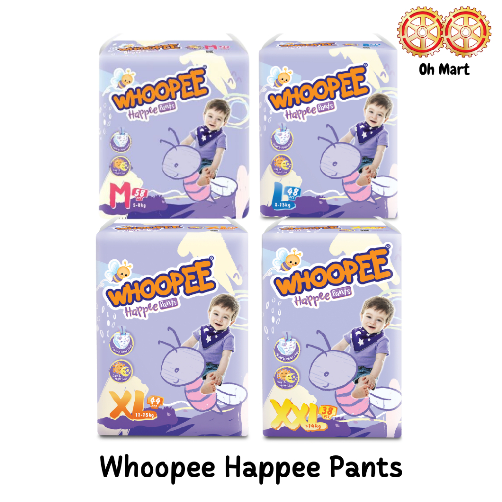 Whoopee Happee Pants Pampers M/L/XL/XXL