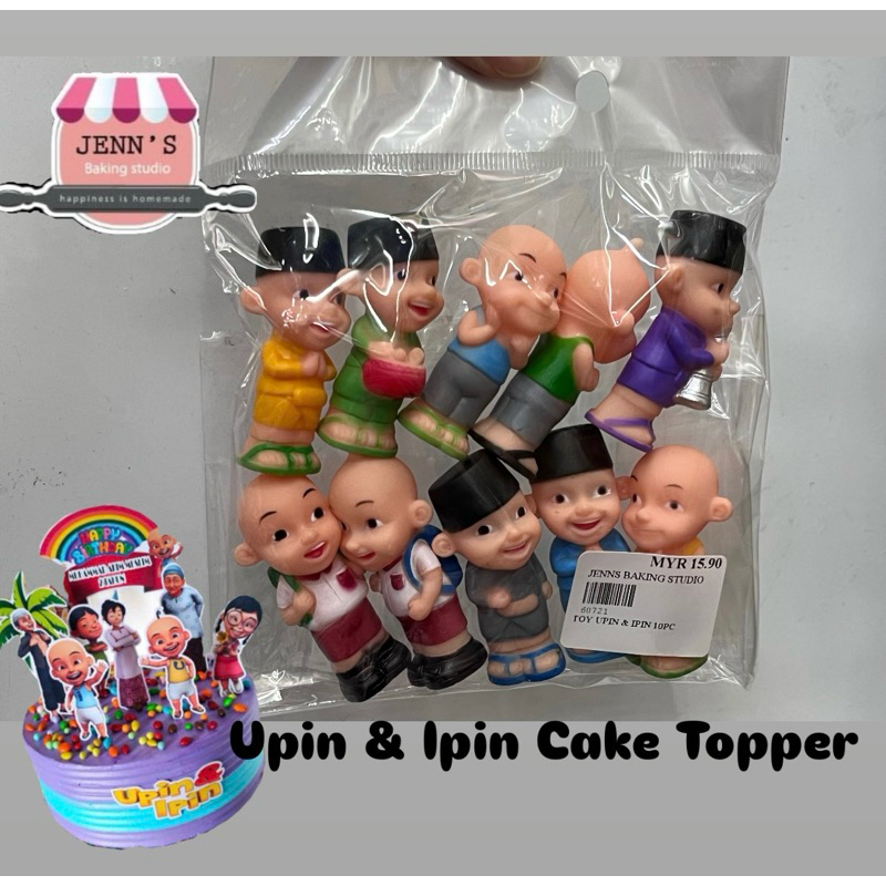 Upin & Ipin เค้ก Topper Upin Ipin Topper Set Kek Deco