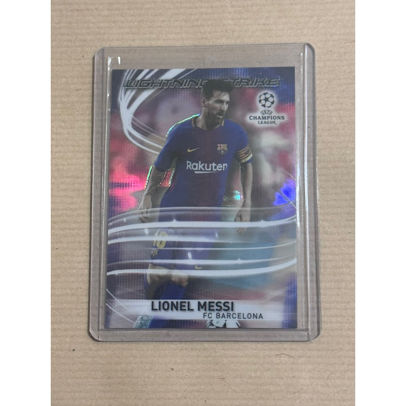 2017-18 TOPPS CHROME LIONEL MESSI LIGHTNING STRIKE RESERCTOR BARCELONA SP