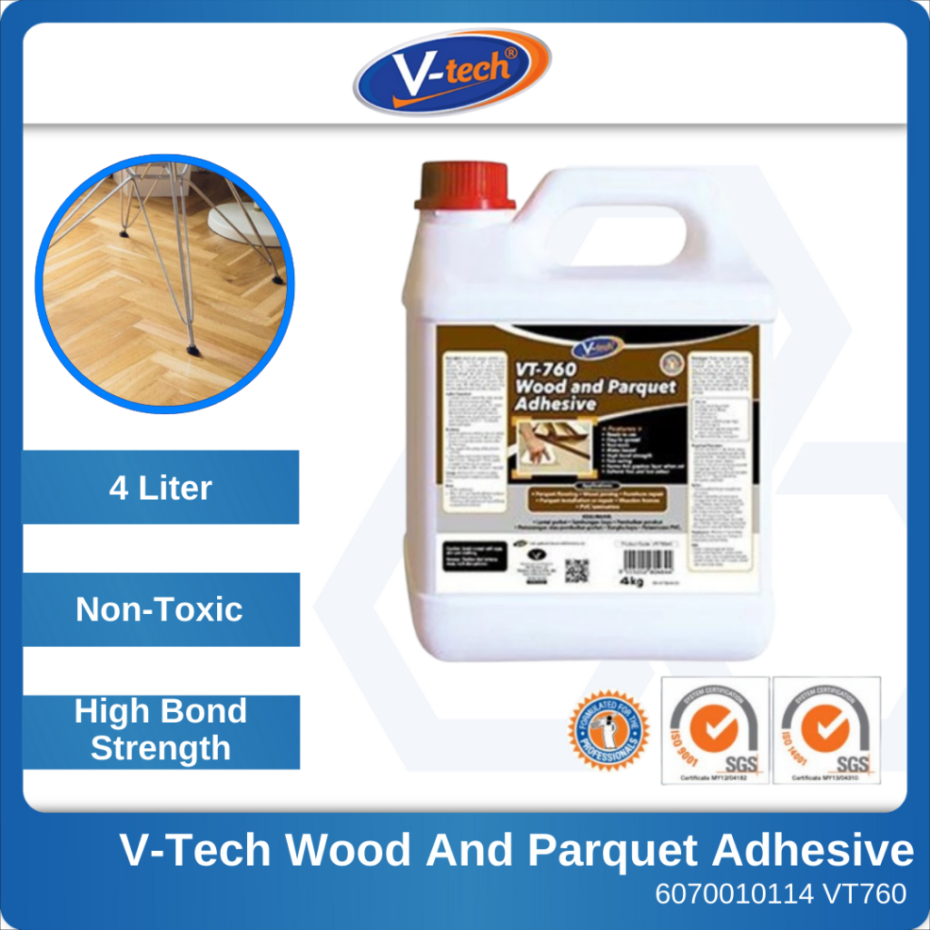 V-Tech 4กก. VT760 กาวติดไม้และไม้ปาร์เก้