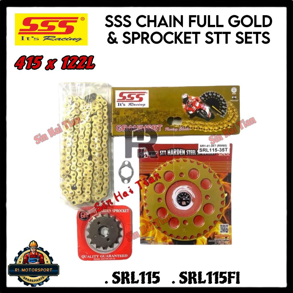 [415 SSS FULLGOLD] SRL115/SRL115FI 415 ชุดหมุนหู SSS GOLD PENUHCHAIN HARDEN STEEL