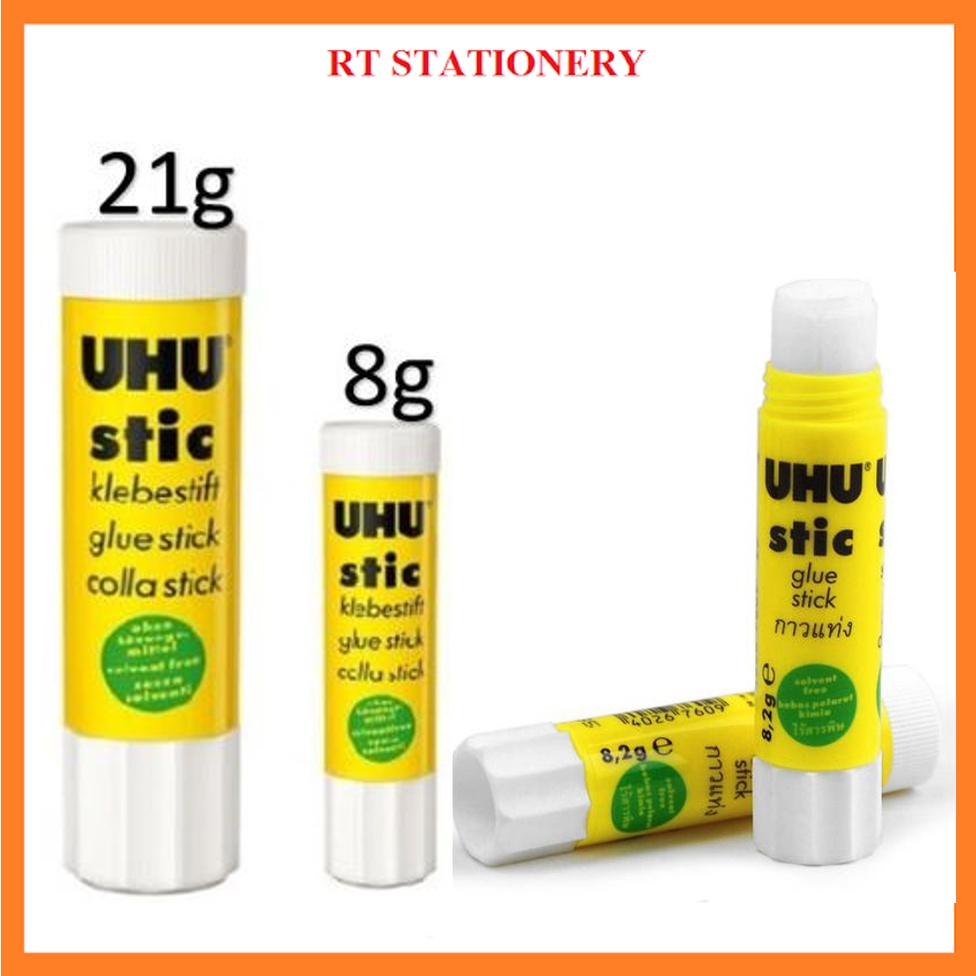 UHU กาวแท่ง/ Gam Pelekat / Gum UHU / กาวกาว 8.2g / 21g