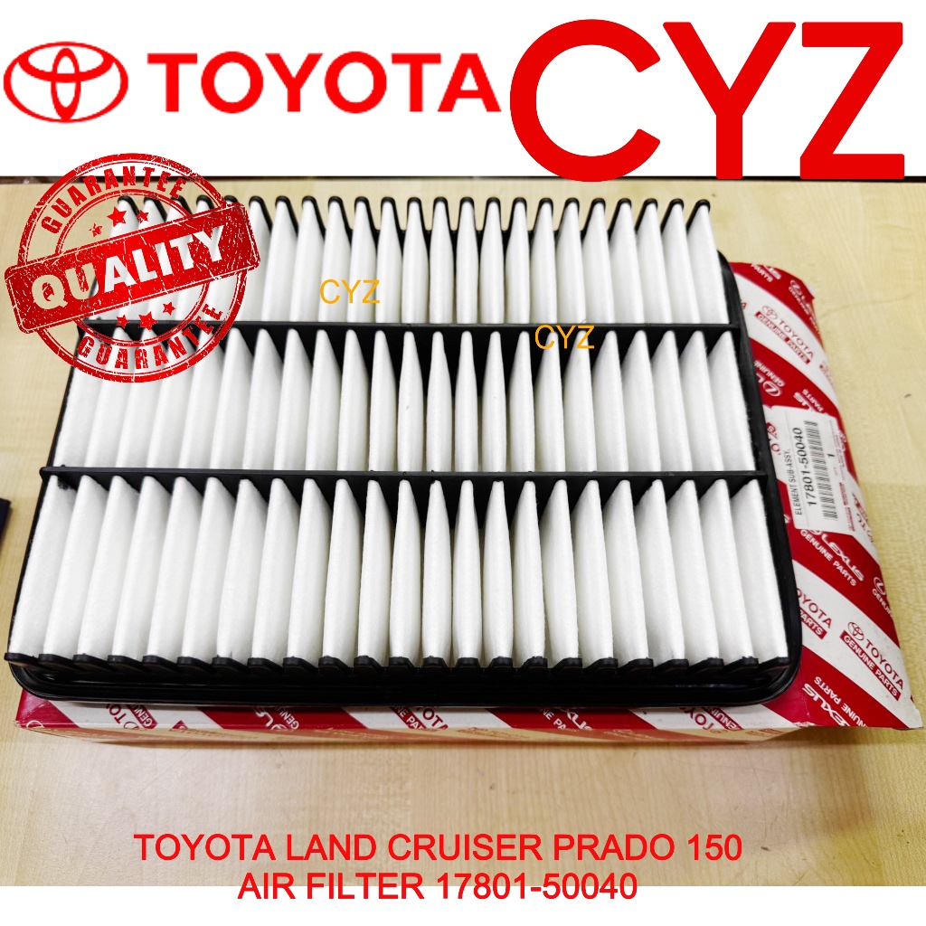 กรองอากาศ Toyota LAND CRUISER UZJ100, PRADO RZJ120 TRJ120 GRJ150 TRJ150 17801-50040 / 17801-30040