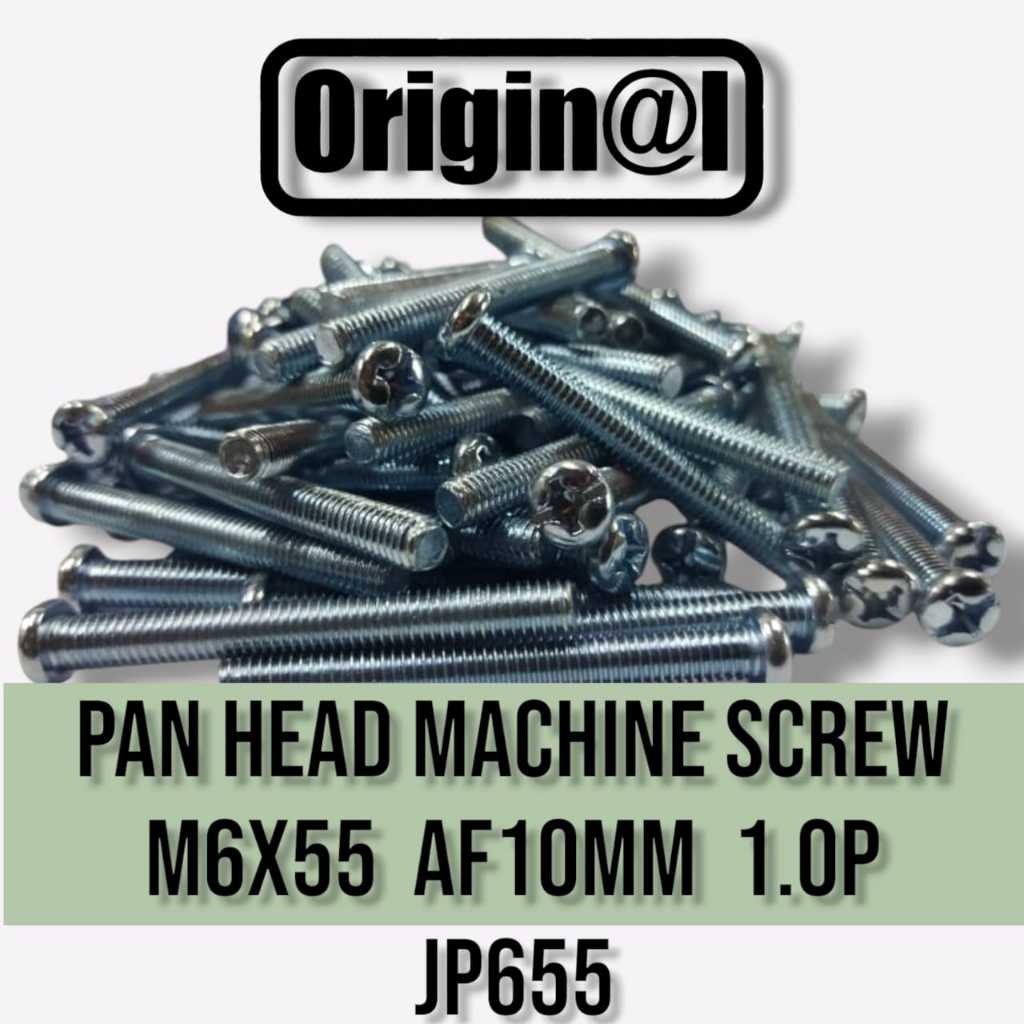 เครื่องซักผ้าหัวกระทะ SCREW BUNGA M6X55 JP655 1.0P