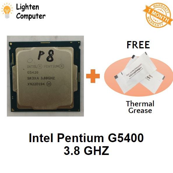 USED โปรเซสเซอร์ Intel Pentium G5420 | 2 แกน 4 เกลียว | 54W | เอฟซีจีเอ1151 | G5420
