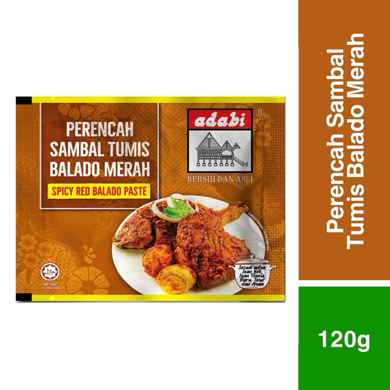 MERAH EXP18OCT2025 | Adabi Red Balado ผัดปรุงรสแซมบ้า 120g