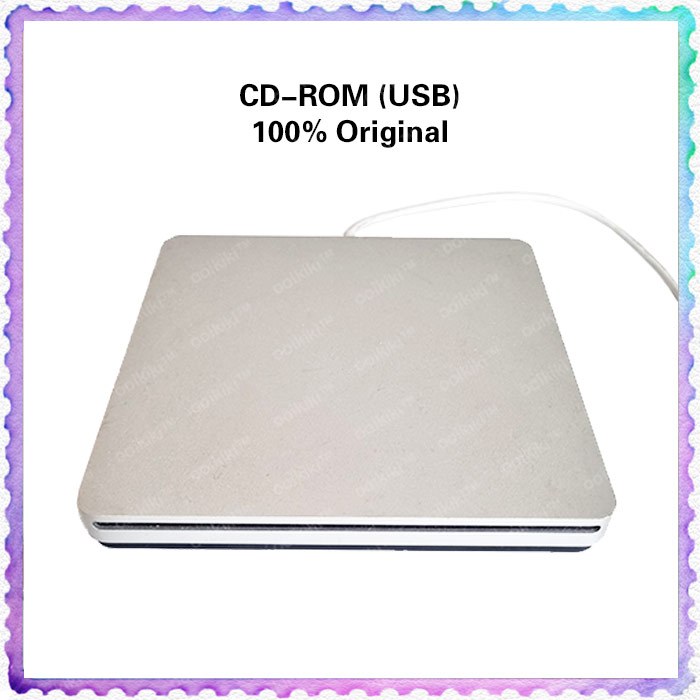 CD-ROM แบบพกพา A1379 External CD Rom USB Super Drive Reader Player Slim (USED)