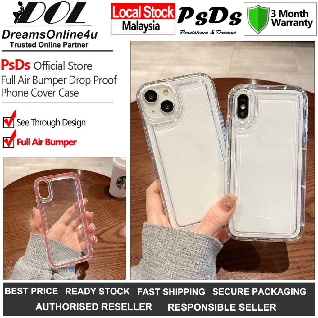 PsDs 360 Full Airกันชนโปร่งใสTPU Dropฝาครอบป้องกันกรณีRealme C55 C53 C21Y C31 C11 7 7I 8 PRO 9I