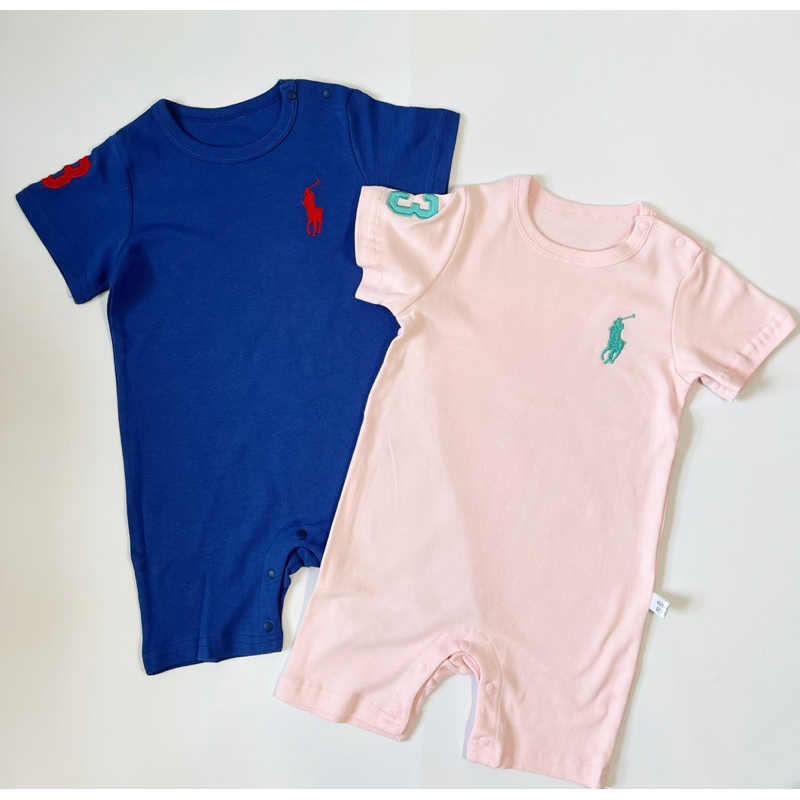 Ralphs Polo Casual Romper การออกแบบ Unisex Onesie ผ้าฝ้าย 100% แฟชั่นเด็กชุดฤดูร้อน