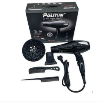 เครื่องเป่าผม politun เทคโนโลยีใหม่ 5000W เครื่องเป่าผม Saloon ลมแรง Pengering Rambut Hairdryer