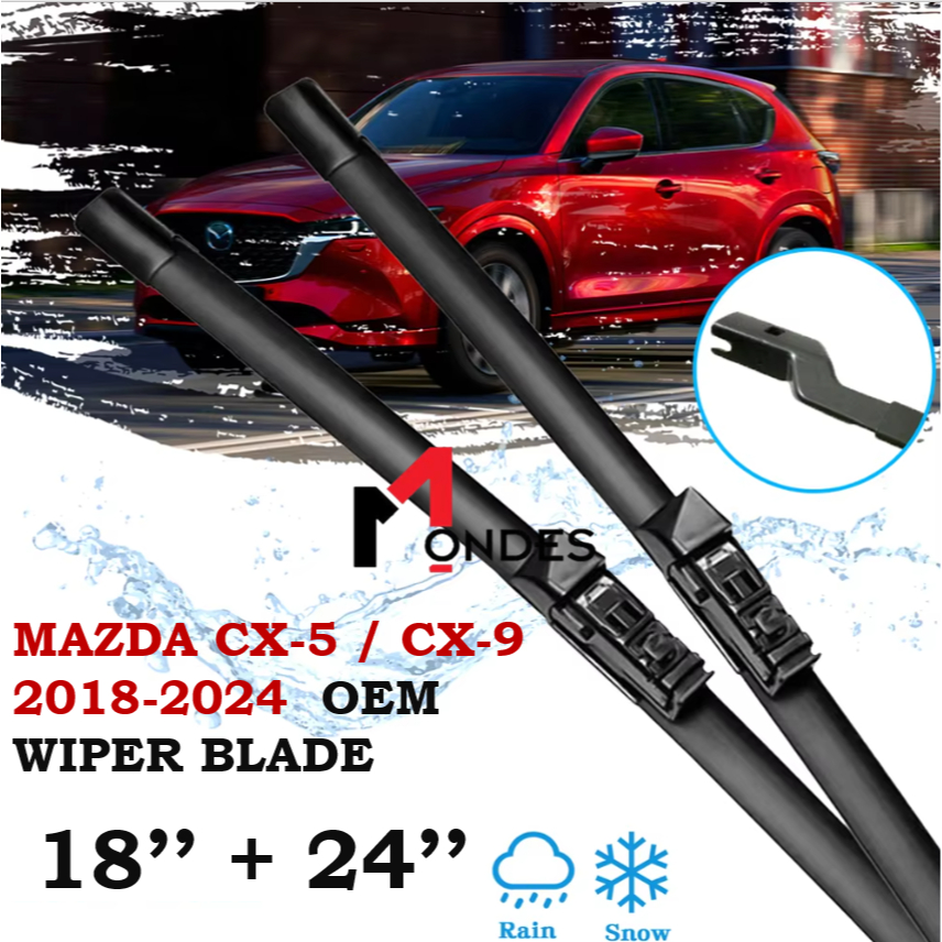 MONDES MAZDA CX-5 / CX-9 2018 - 2025 OEM WIPER BLADE WINDSCREEN WIPER