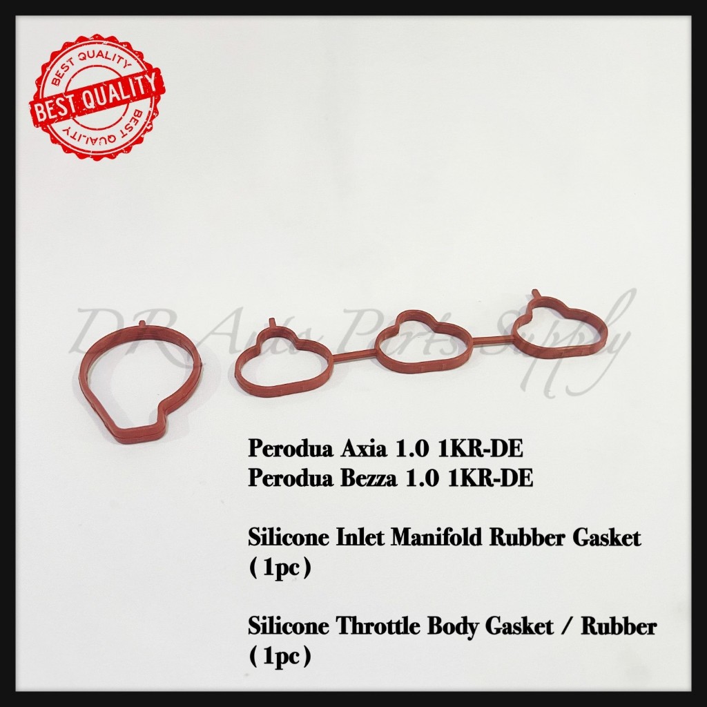 PERODUA AXIA 1.0 BEZZA 1.0 1KR-DE Silicone INLET MANIFOLD RUBBER GASKET / SILICONE THROTTLE BODY GAS