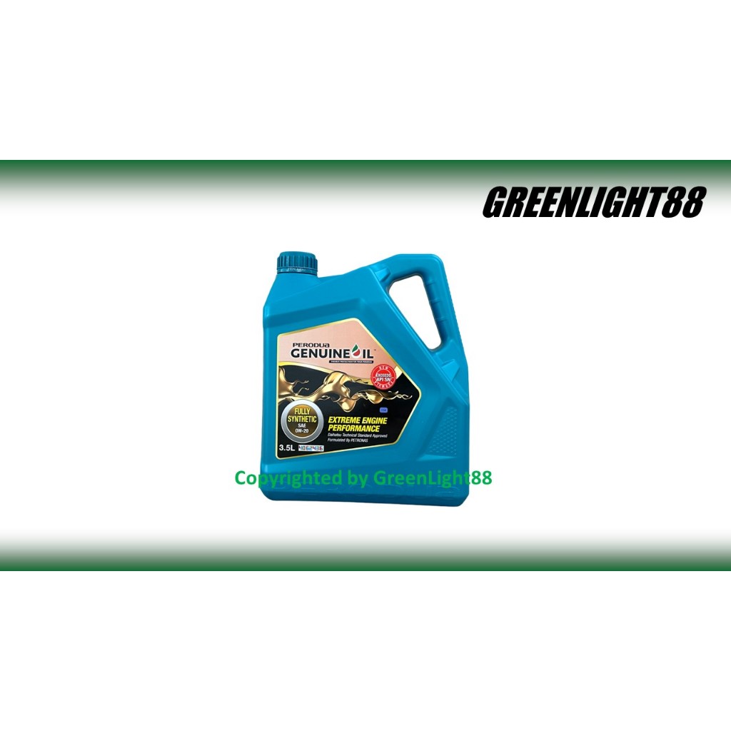 PERODUA 0W20 SN FULLY SYNTHETIC ENGINE OIL (3.5 ลิตร)