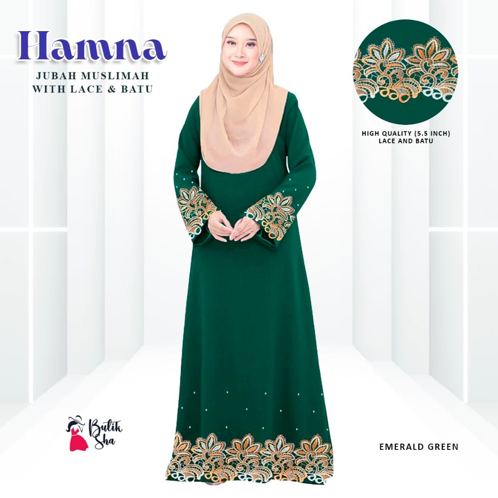 ล่าสุดลูกไม้สีเหลือง Alisha Abaya Robe พร้อมหินสําหรับ RAYA 2025 Muslimah - เสื้อผ้า, ผู้หญิง