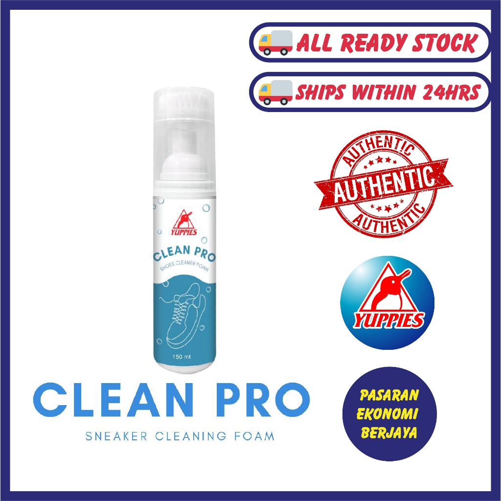 YUPPIES CLEAN PRO 150ML SNEAKER โฟม PENCUCI KASUT SHOE CLEANER SHOECARE SNEAKER CLEANER เครื่องมือทํ