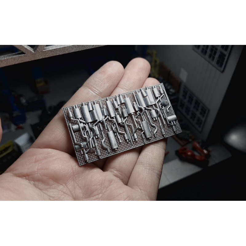 ขาตั้งท่อไอเสียสําหรับ 1/64 Scale Garage Diorama