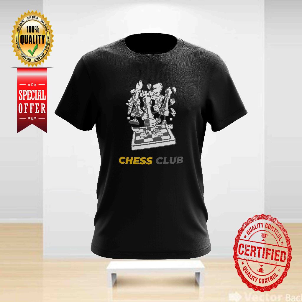 CHESS BOARD GAME CHESS CLUB DESIGN 5 TSHIRT คอกลมสําหรับทั้งหมด