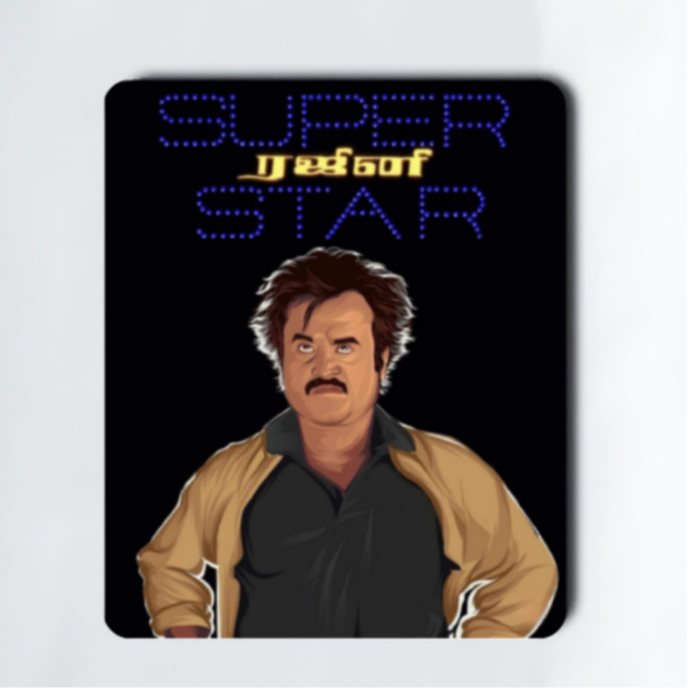RAJINI MOUSEPAD RAJINIKATH RAJNIKANTH CUSTOM MOUSEPAD GAMING MOUSEPAD COLLECTIBLE OFFICE DESKTOP