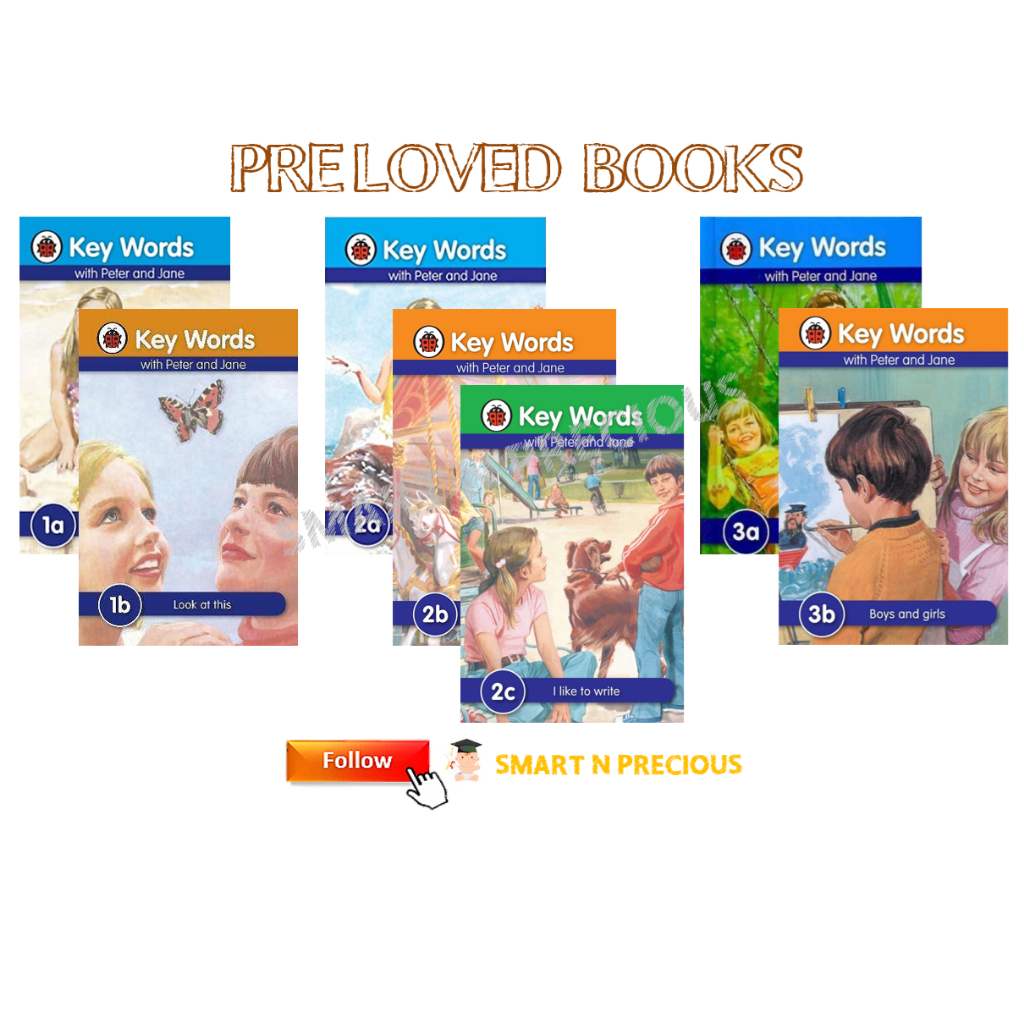 Preloved Harcover Key Words with Ladybird Peter and Jane 2b 4b 5a 6a 7a 7b 9b 10b 11b English Beginn