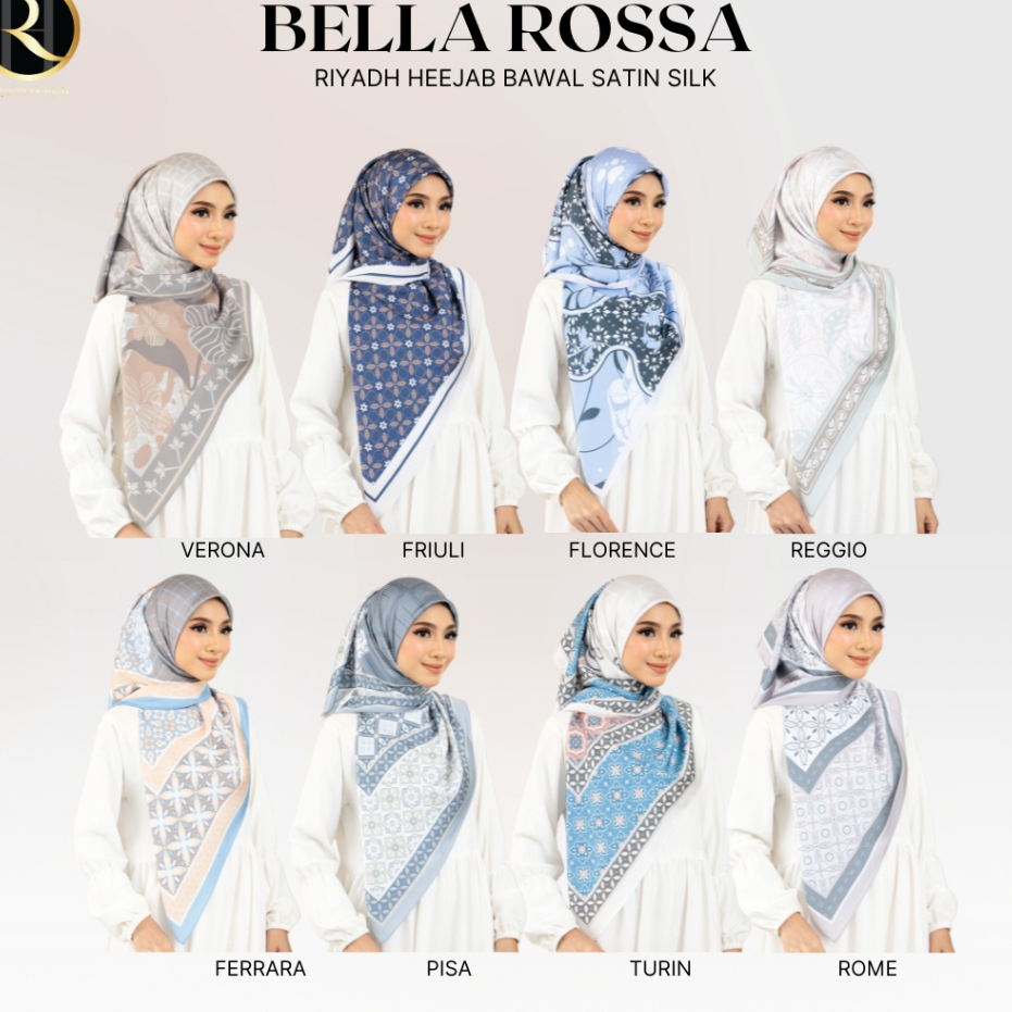 BAWAL SATIN SILK BELLA ROSA COLLECTION Bidang47
