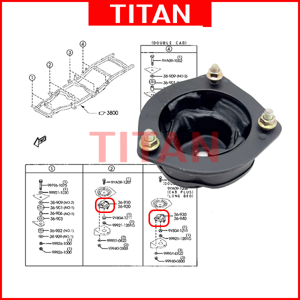 FORD RANGER WL CABIN MOUNTING