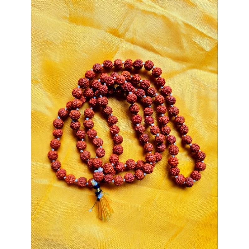Swaranmane Brown Rudraksha Mala 5mm เนปาล 108 เม็ด