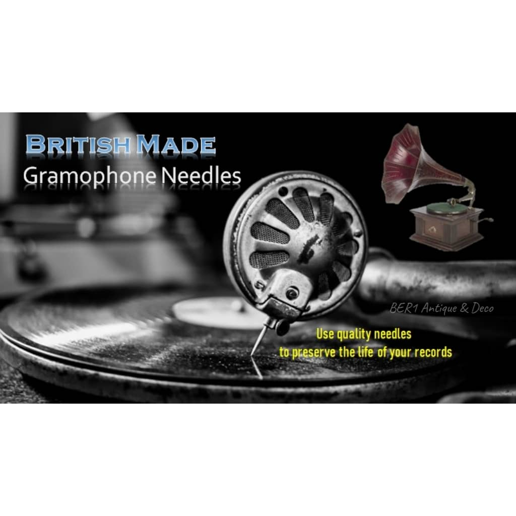 MADE GRAMOPHONE NEEDLE 78RPM เครื่องเล่นแผ่นเสียงเชลแลคเปลือกเข็มโบราณโบราณ Jarum Piring Batu Antik Gramaphone