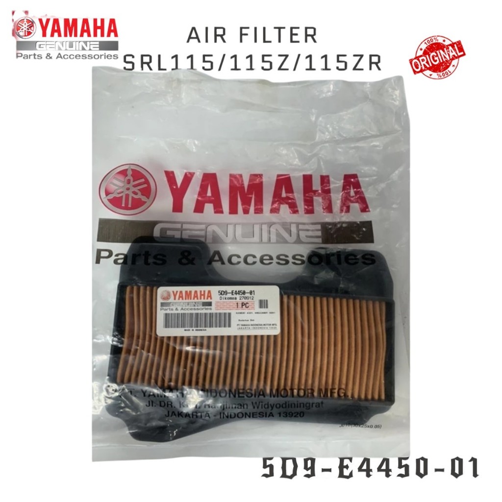 YAMAHA SRL115 กรองอากาศ 5D9-E4450-01 LAGENDA SRL 115Z 115ZR AIR CLEANER ELEMENT PENAPIS UDARA