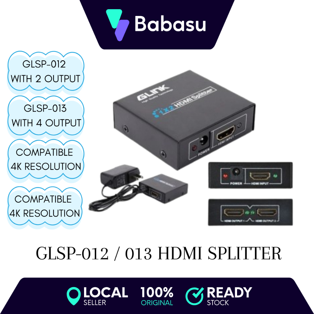 ตัวแยก HDMI Glink 4K GLSP-012 / GLSP-013