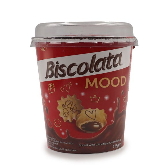 BISCOLATA MOOD , BISCUIT WITH CHOCOLATE CREAM FILLING 115G {1cup , 3cups, 6cups}Rich OF Chocolate💯