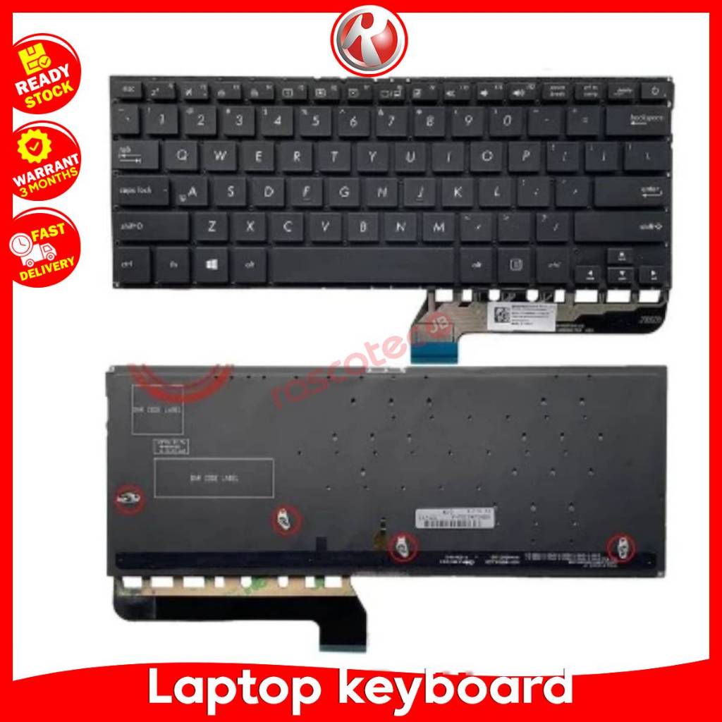 ASUS ZENBOOK UX430 UX430U UX430UA UX430UN UX430UQ UX430UAR แป้นพิมพ์แล็ปท็อป