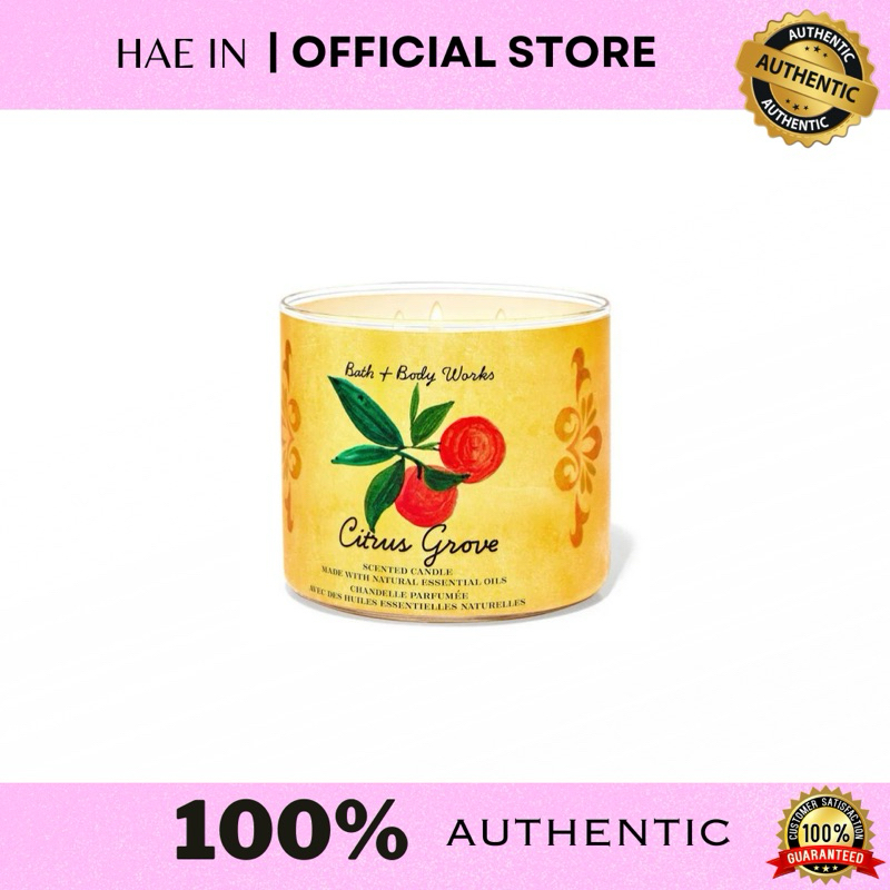 BATH AND BODY WORKS BBW CANDLE CITRUS GROVE