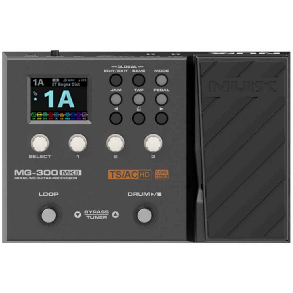 Nux MG-300 MKII Modelling Guitar Processor Multi Electric Guitar Effects Pedal MG300