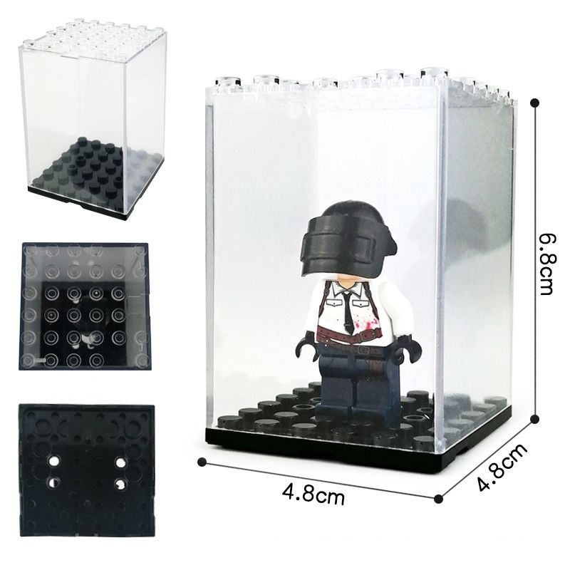 [ ใหม่] Minifigure Display Case Single - Lego Showcase action figure box 4.8cm x 4.8cm x 6.9cm