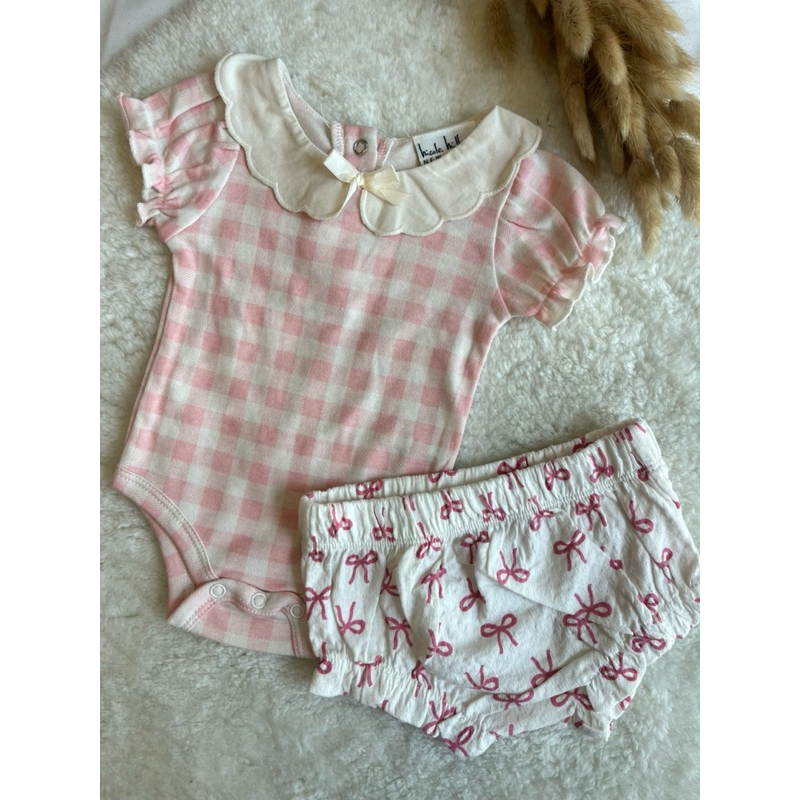 NICOLE MILLER ROMPERS BABY SET