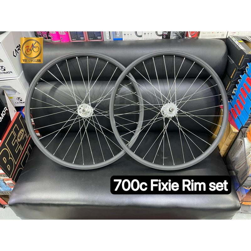RYDE TAURUS 2000 700 FIXIE RIM ชุดสีดําชุดจักรยาน Fixie Rim ชุดล้อ 700C พร้อม Sprocket BLUE พร้อมส่ง