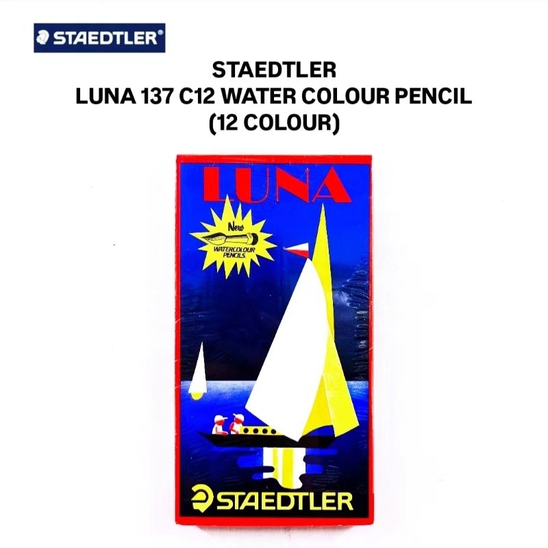 (1BOX) STAEDTLER Luna 137 C12 Long Water Colour Pencil India [12 สี] 水彩木色笔 X 1BOX