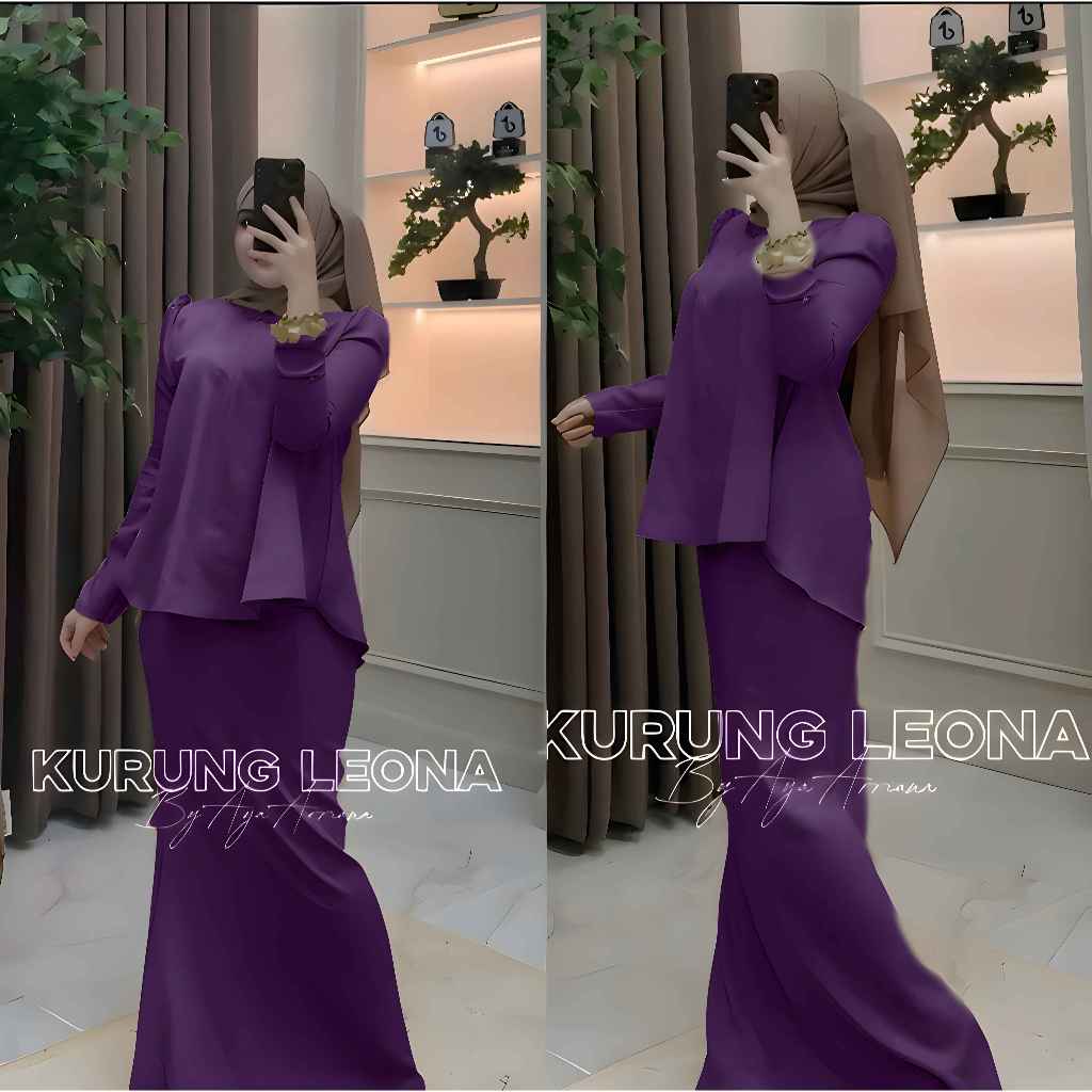 ชุดเดรสมุสลิม Baju Kurung Leona By RUBBA