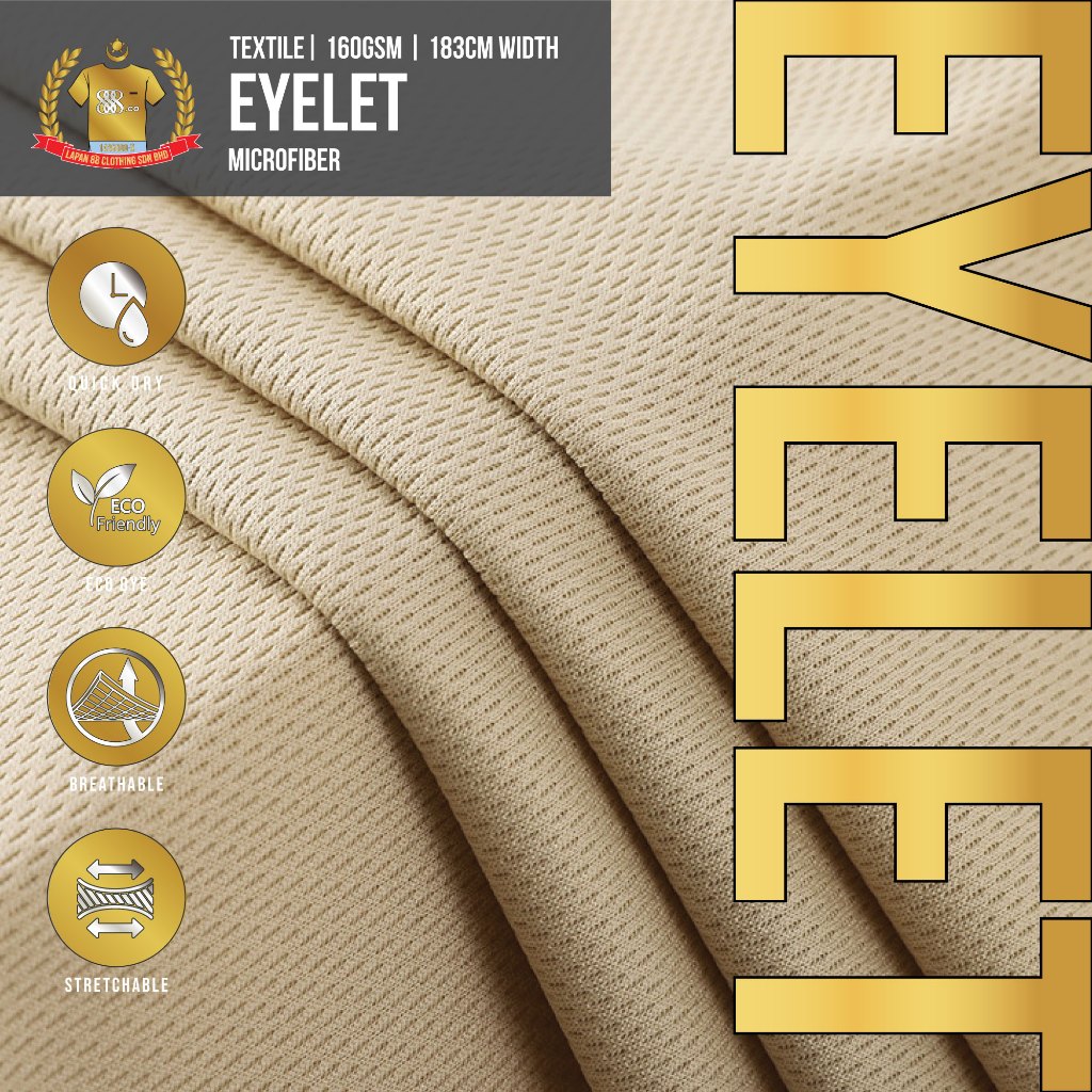 888co สิ่งทอผ้าไมโครไฟเบอร์ Plemborong Kain ไมโครไฟเบอร์ 160gsm