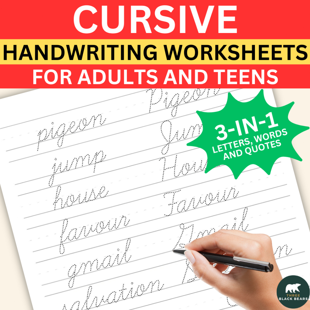 สมุดงานเขียนด้วยลายมือ Cursive สําหรับผู้ใหญ่และวัยรุ่น 131 หน้า A4 หนังสือฝึกงานเพนมันพิมพ์ลาย Tracing การออกกําลังกาย