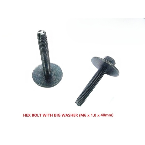 BOLT HEX WITH BIG WASHER (M6 x 1.0 x 38mm)